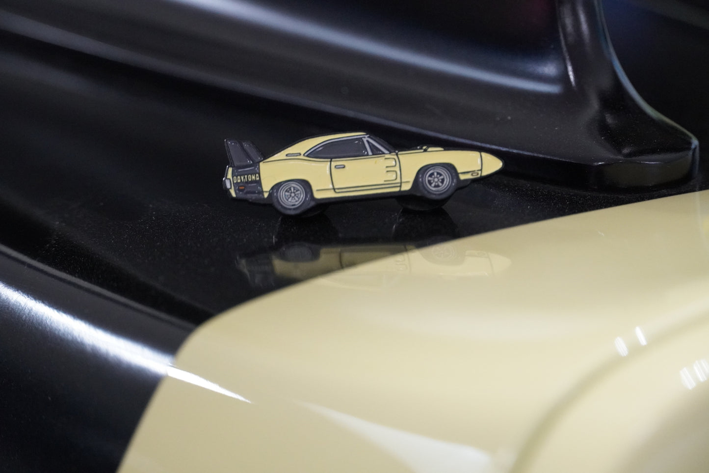 1969 Y2 Yellow Daytona Pin